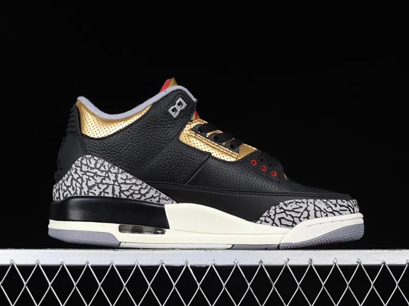 All categories Air Jordan Jordan series basketball shoes Air Jordan 3 Air Jordan 3 Retro "Black Gold" AJ3 Joe 3 black gold cement CK9246-067